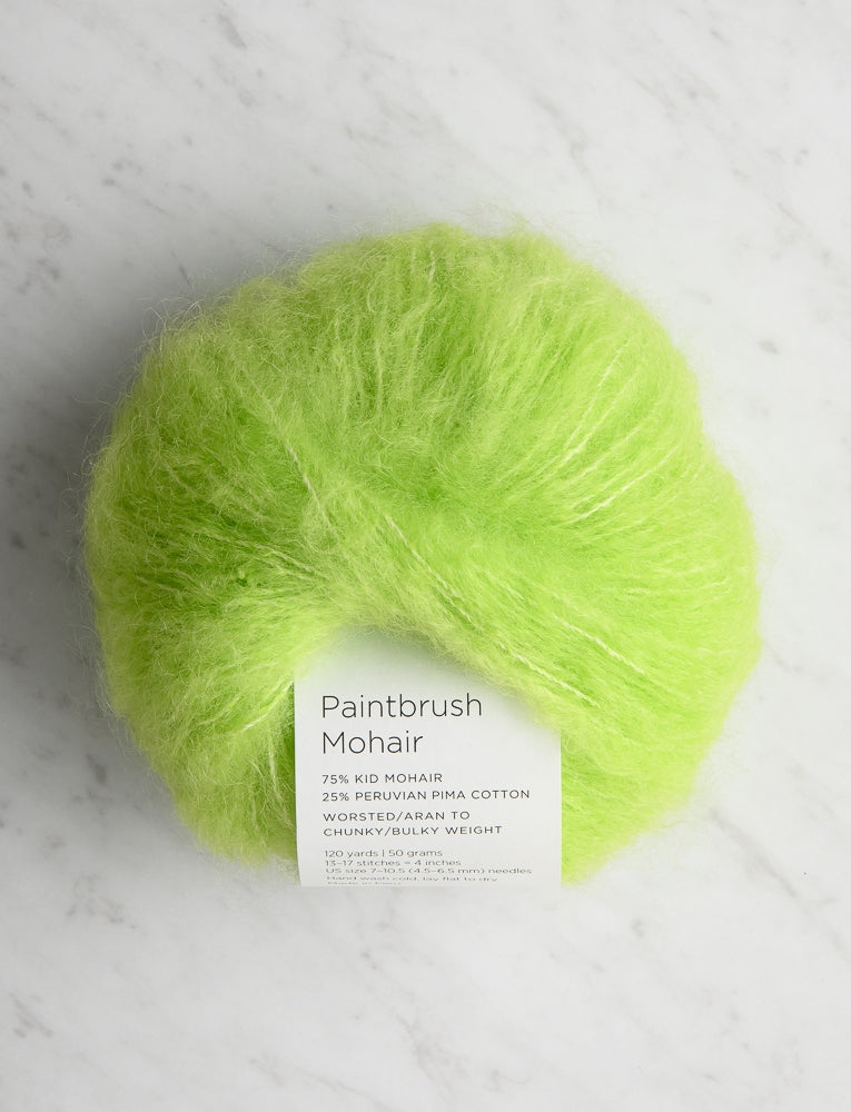 Paintbrush Mohair, Lime Fizz