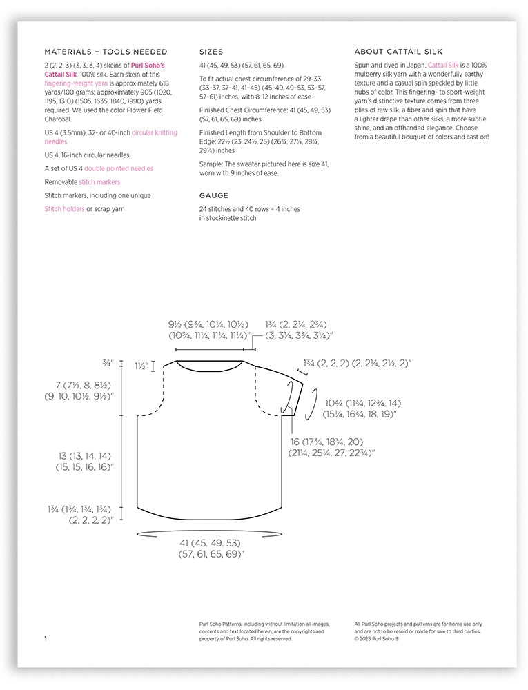 Lovely Lightweight Tee Pattern
