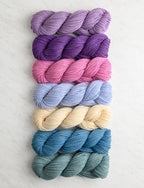 Super Easy Baby Blanket In Daily Wool Worsted Bundle, Lupine Field