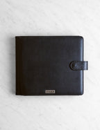 Black Faux Leather, Large