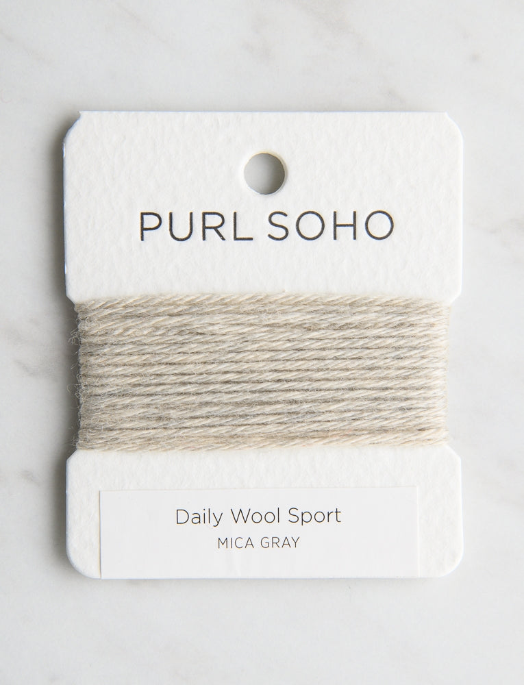 Daily Wool Sport Color Cards, Mica Gray