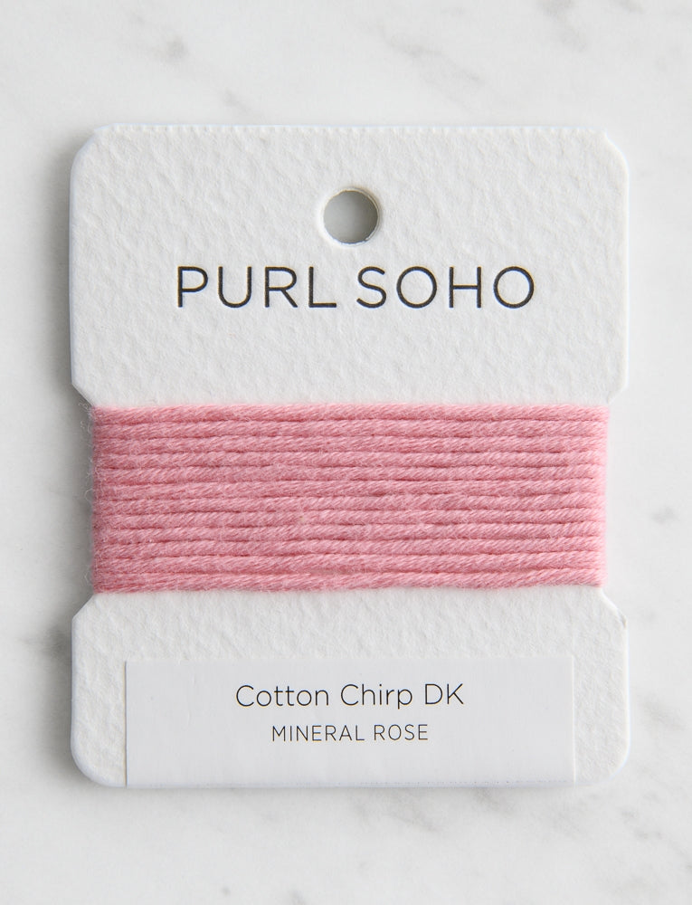 Cotton Chirp DK Color Cards, Mineral Rose