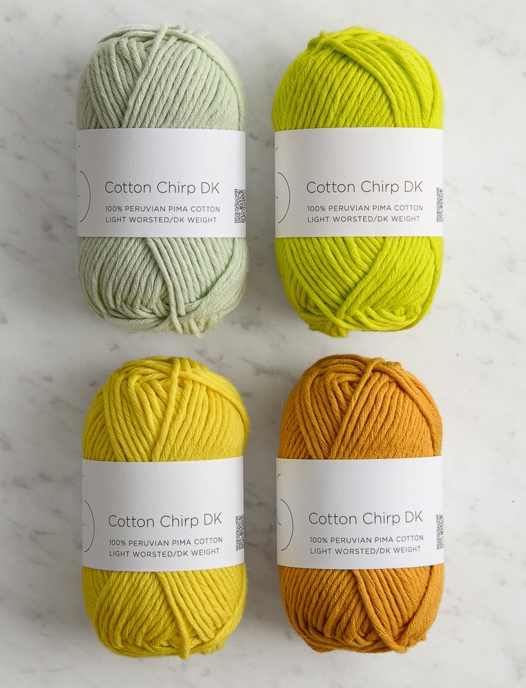 Cotton Chirp DK Minis, Mint Citrus