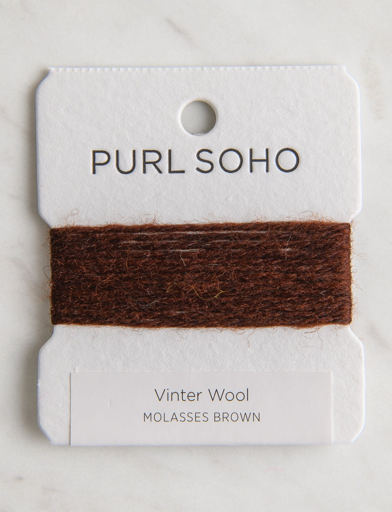 Vinter Wool Color Cards, Molasses Brown