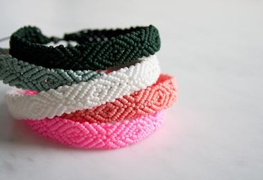 Monochrome Friendship Bracelets