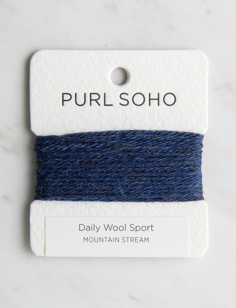 Daily Wool Sport Color Cards, Mountain Stream