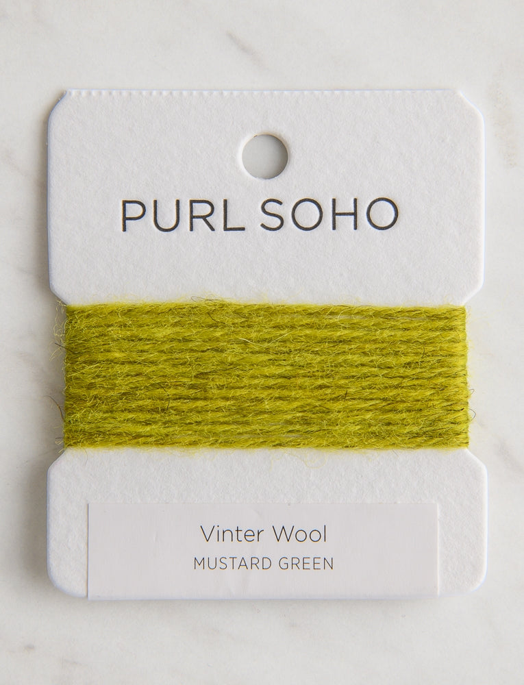 Vinter Wool Color Cards, Mustard Green
