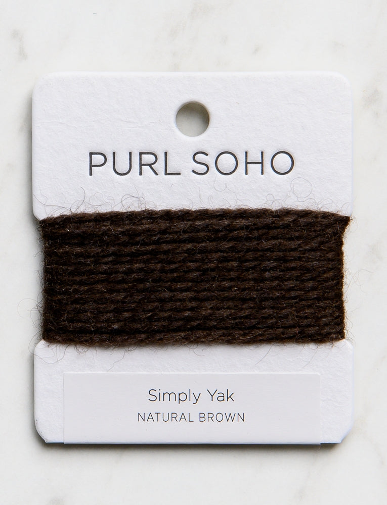 Simply Yak Color Cards, Natural Brown