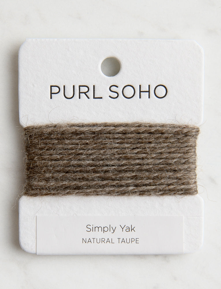Simply Yak Color Cards, Natural Taupe
