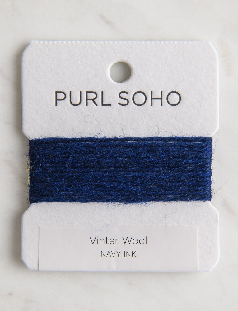 Vinter Wool Color Cards, Navy Ink