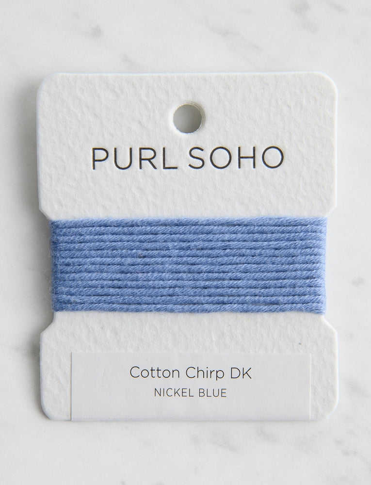 Cotton Chirp DK Color Cards, Nickel Blue