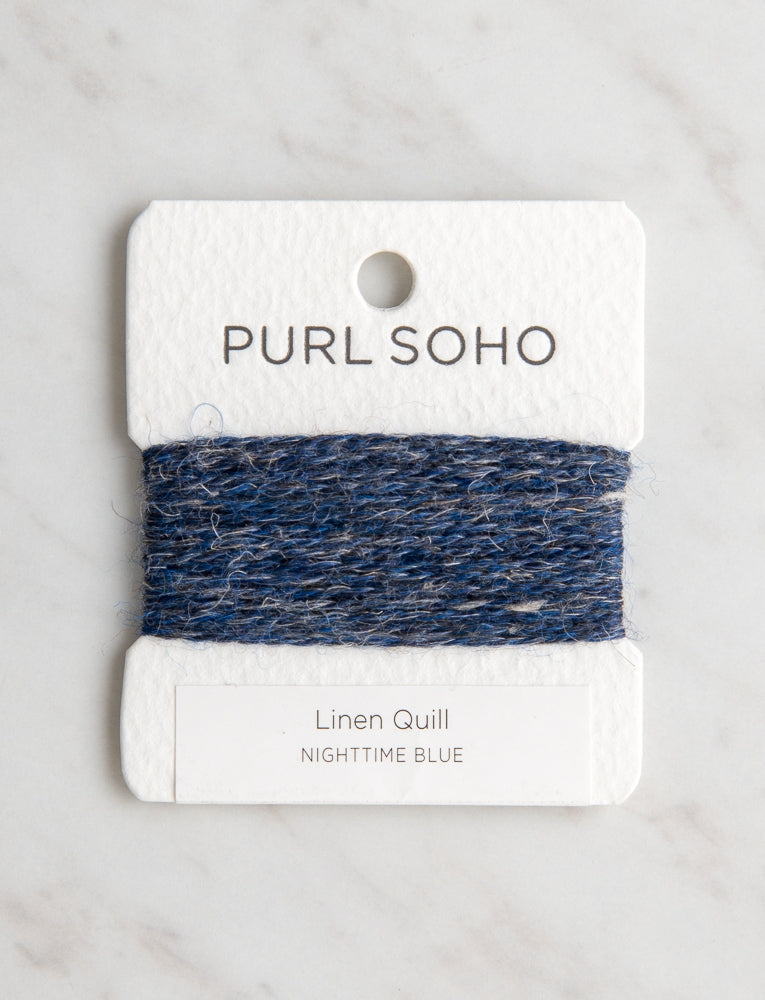 Linen Quill Color Cards, Nighttime Blue