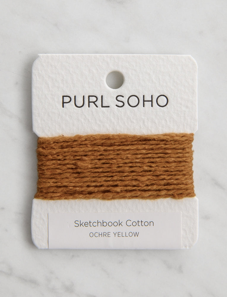 Sketchbook Cotton Color Cards, Ochre Yellow