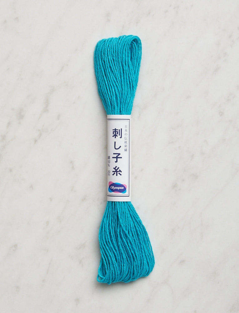 Sashiko Thread, Cyan Blue 17