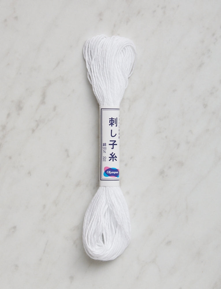 Sashiko Thread, White 01