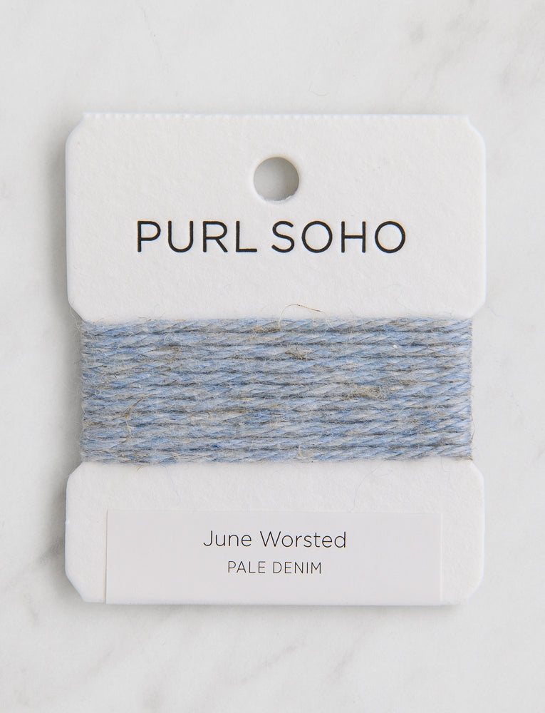 June Worsted Color Cards, Pale Denim