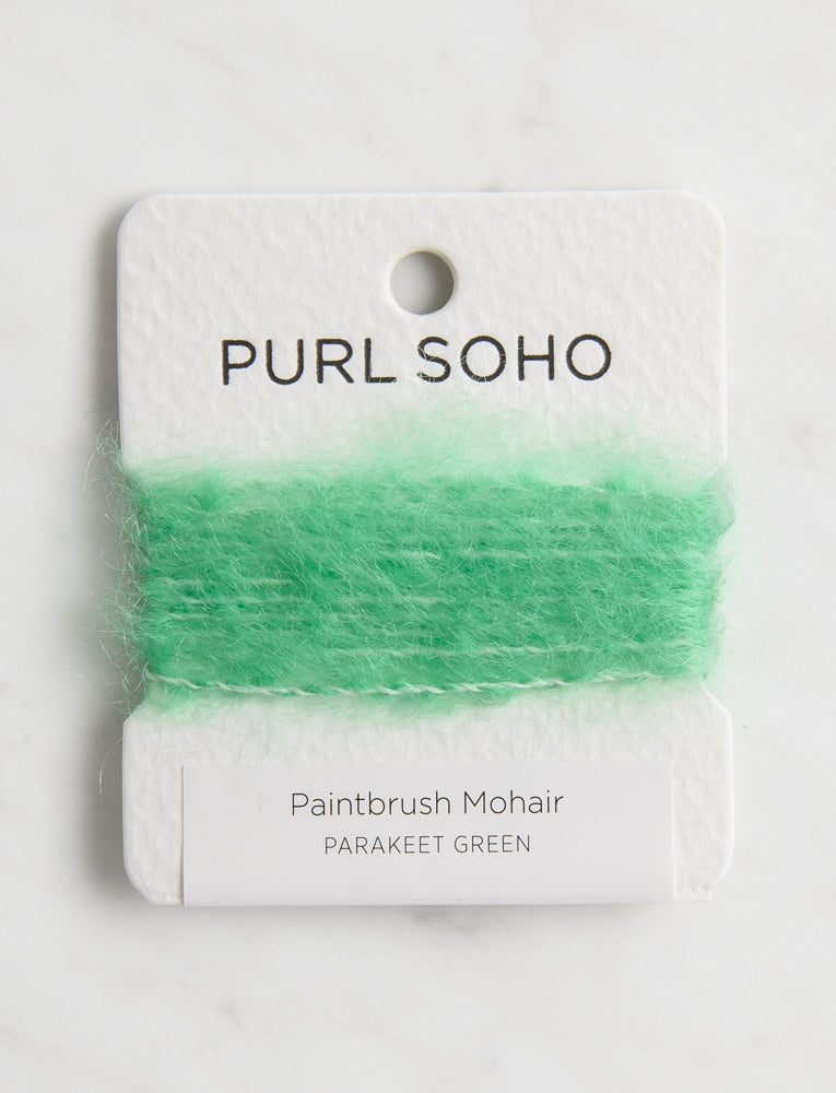 Paintbrush Mohair Color Cards, Parakeet Green
