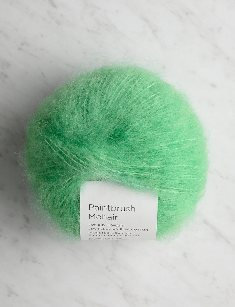 Paintbrush Mohair, Parakeet Green
