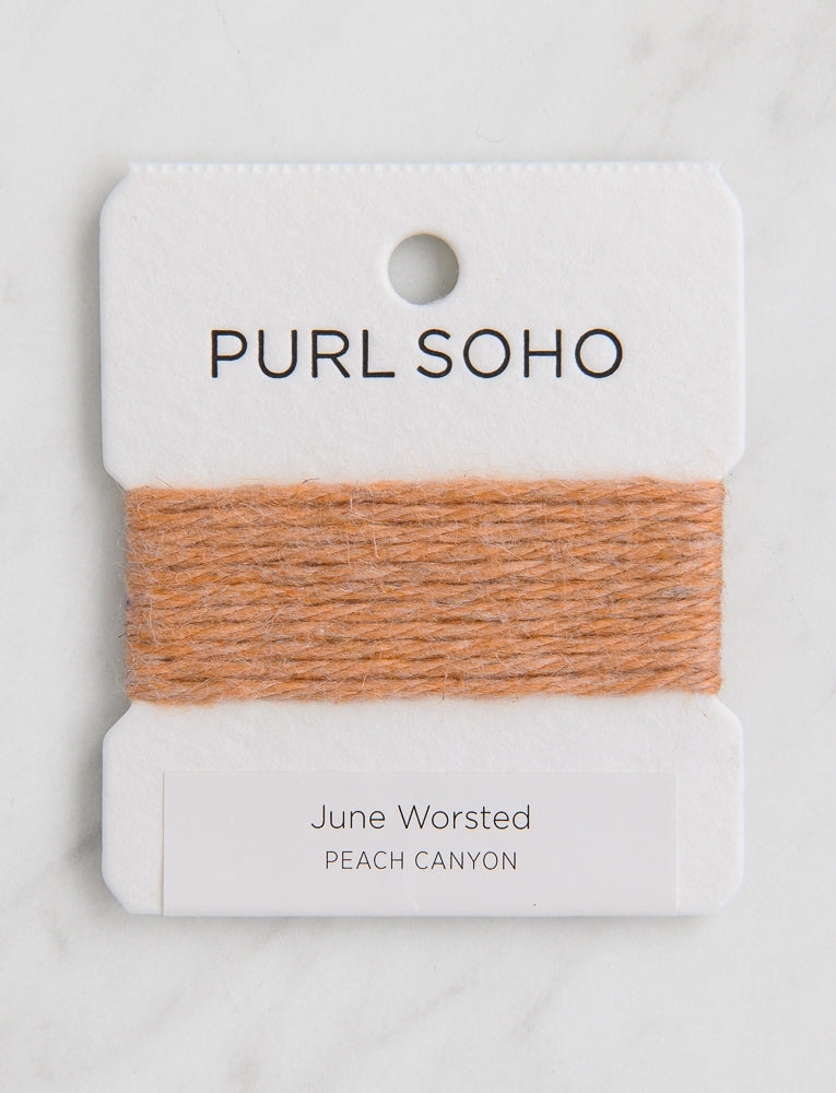 June Worsted Color Cards, Peach Canyon