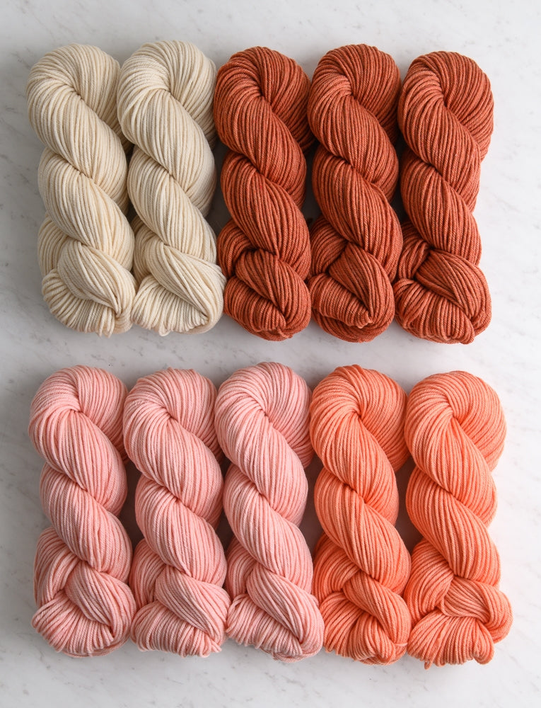Color Study Blanket Bundle, Peach Wood, Crib