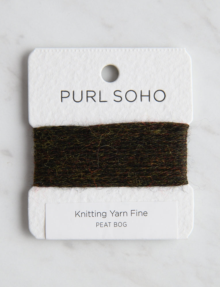 Knitting Yarn Fine Color Cards, Peat Bog