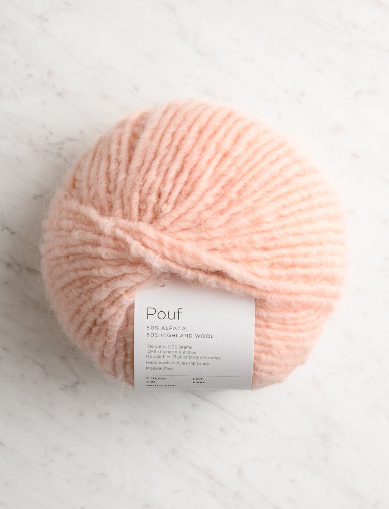 Pouf, Peony Pink