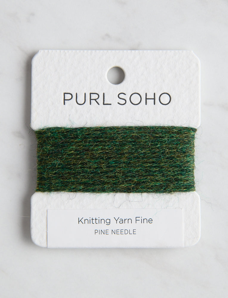 Knitting Yarn Fine Color Cards, Pine Needle