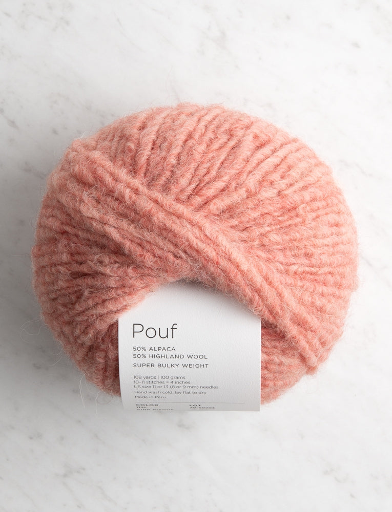 Pouf, Pink Bisque