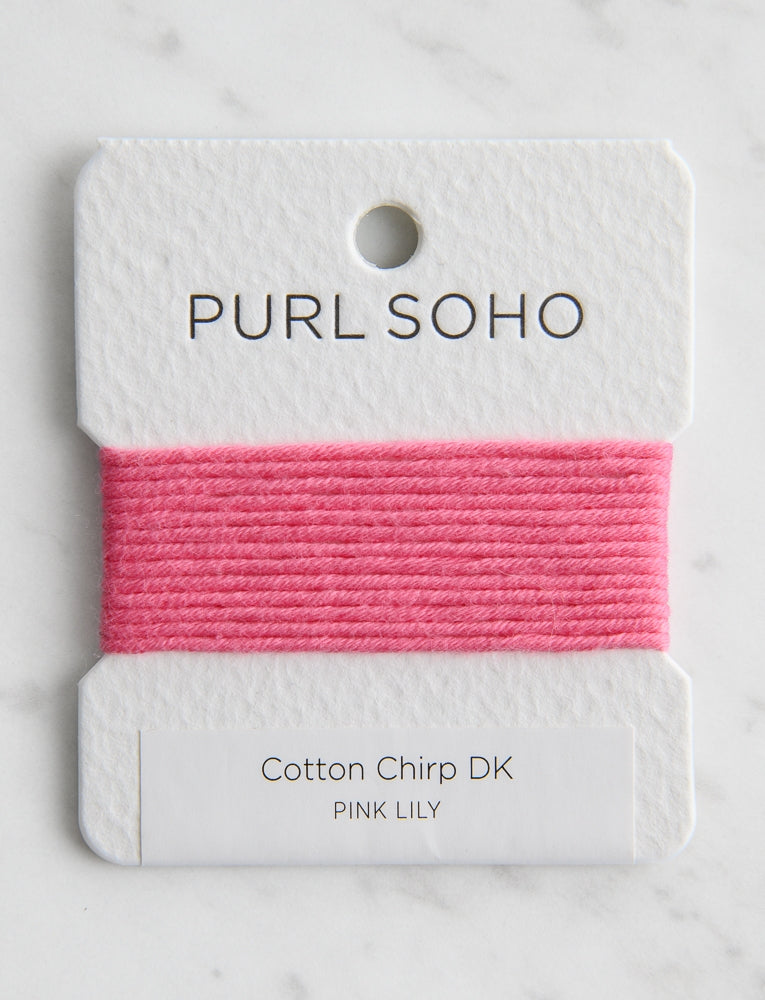 Cotton Chirp DK Color Cards, Pink Lily