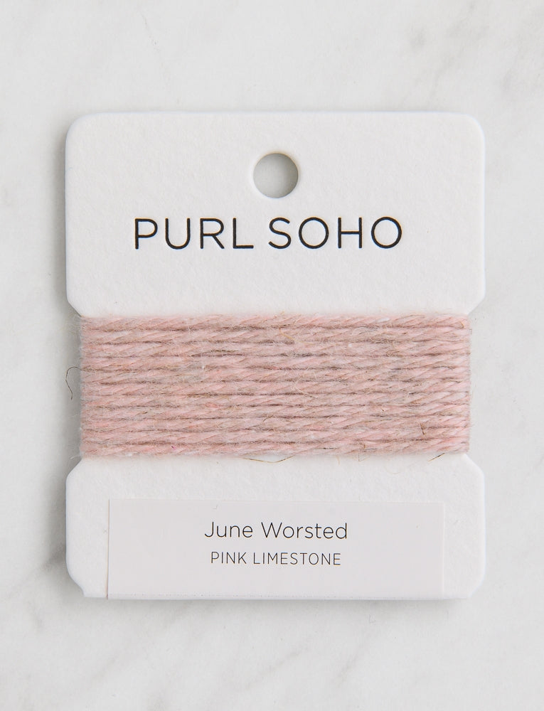 June Worsted Color Cards, Pink Limestone