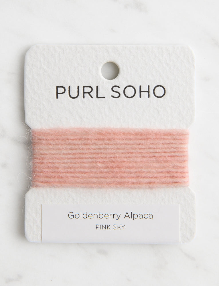Goldenberry Alpaca Color Cards, Pink Sky