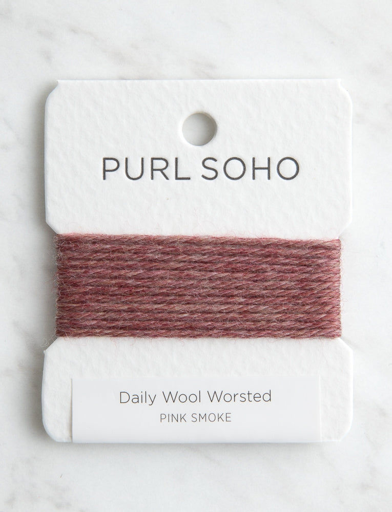 Daily Wool Worsted Color Cards, Pink Smoke