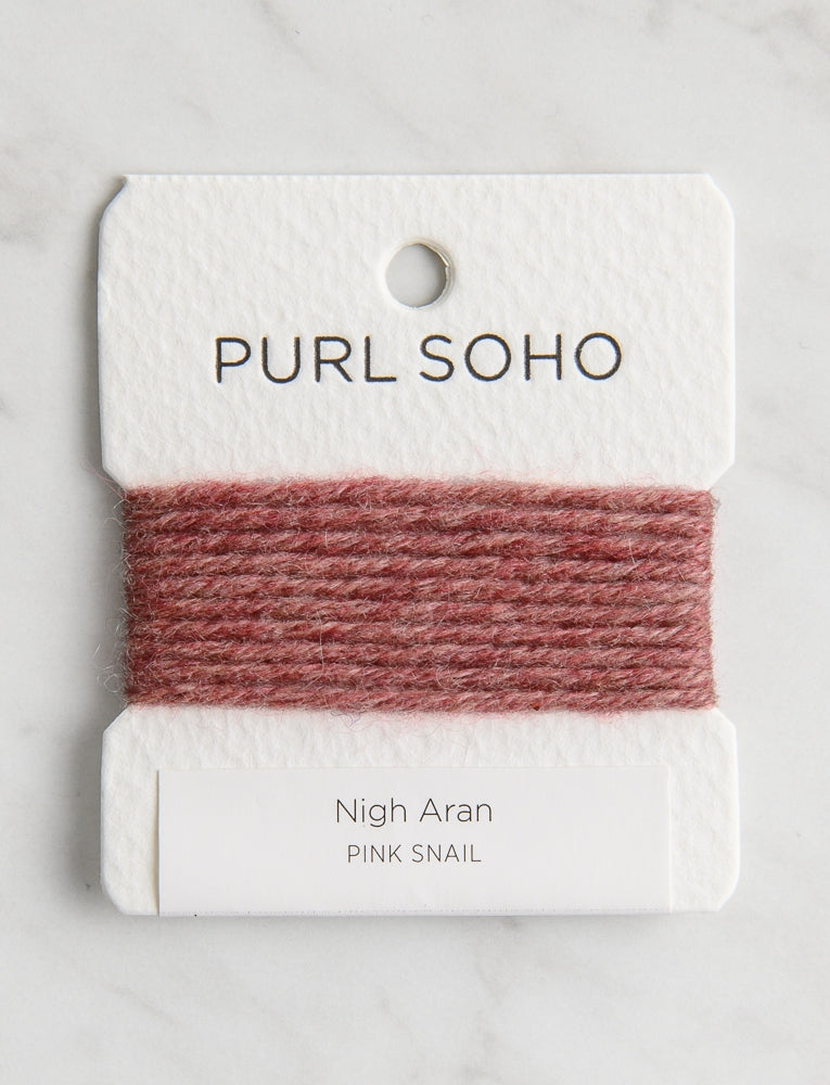 Nigh Aran Color Cards, Pink Snail