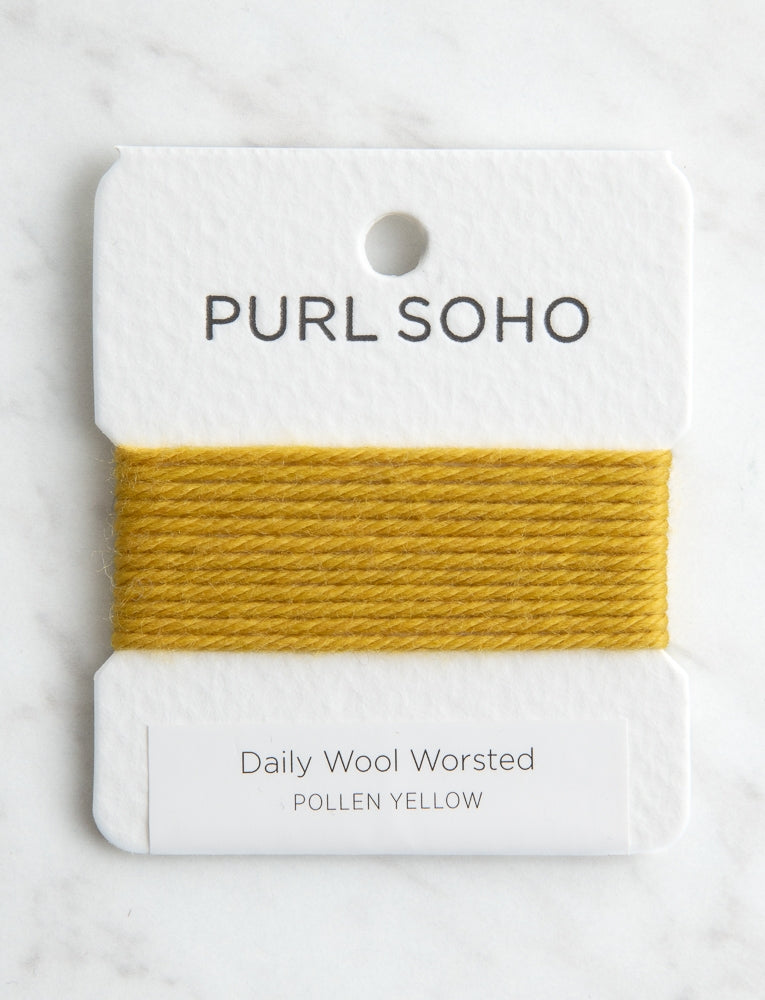 Daily Wool Worsted Color Cards, Pollen Yellow