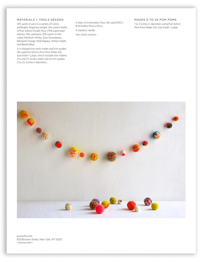 Pom Pom Pattern Download