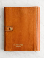 Knitting Needle Case - Project 14, Burnt Tan/Gold