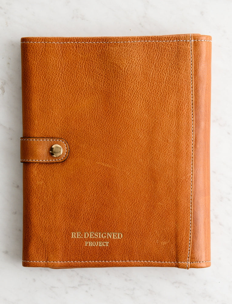 Knitting Needle Case - Project 14, Burnt Tan/Gold