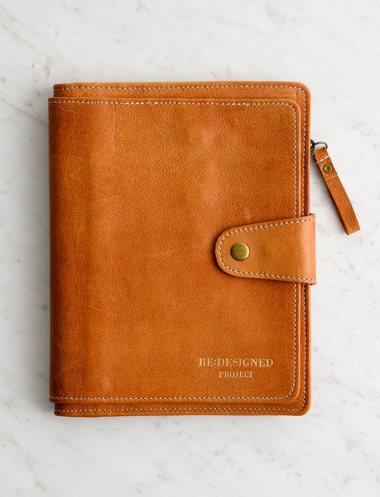 Knitting Needle Case - Project 67, Burnt Tan