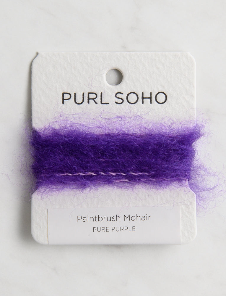 Paintbrush Mohair Color Cards, Pure Purple