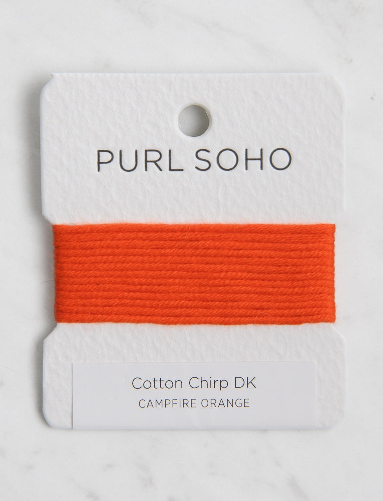 Cotton Chirp DK Color Cards, Campfire Orange
