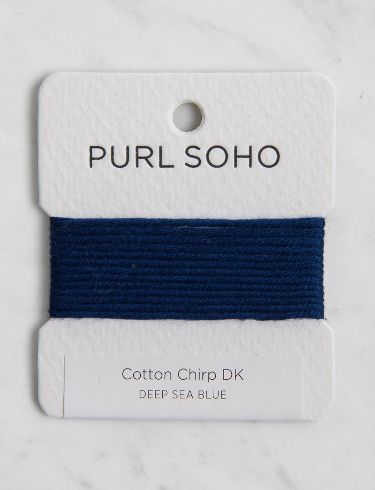 Cotton Chirp DK Color Cards, Deep Sea Blue