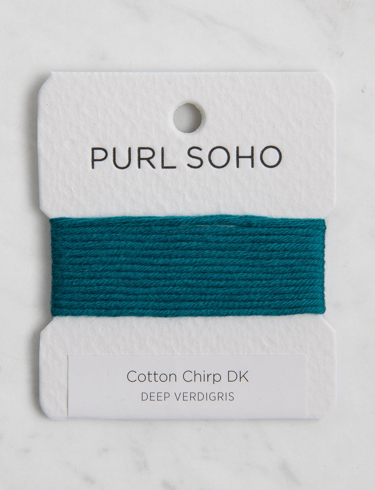 Cotton Chirp DK Color Cards, Deep Verdigris