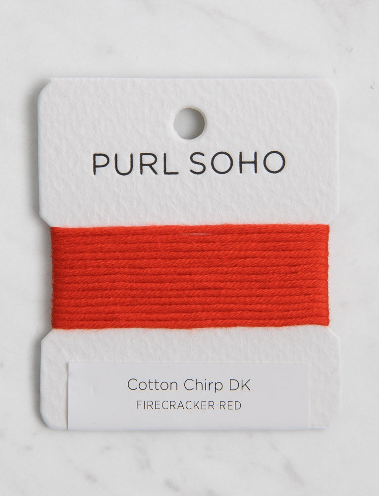 Cotton Chirp DK Color Cards, Firecracker Red