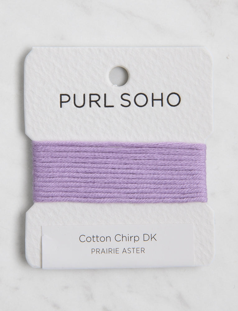 Cotton Chirp DK Color Cards, Prairie Aster