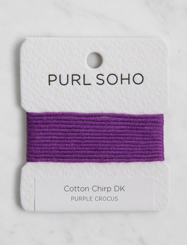 Cotton Chirp DK Color Cards, Purple Crocus