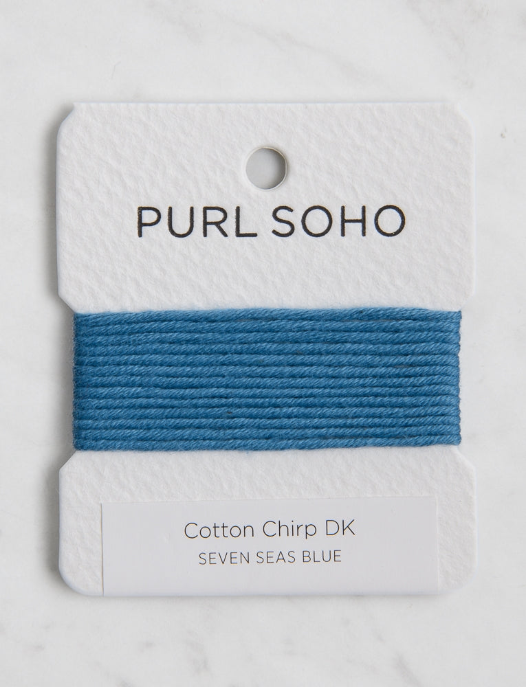 Cotton Chirp DK Color Cards, Seven Seas Blue