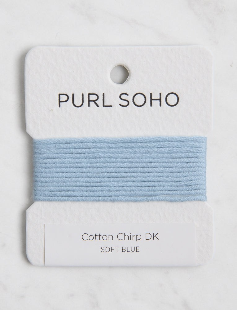 Cotton Chirp DK Color Cards, Soft Blue