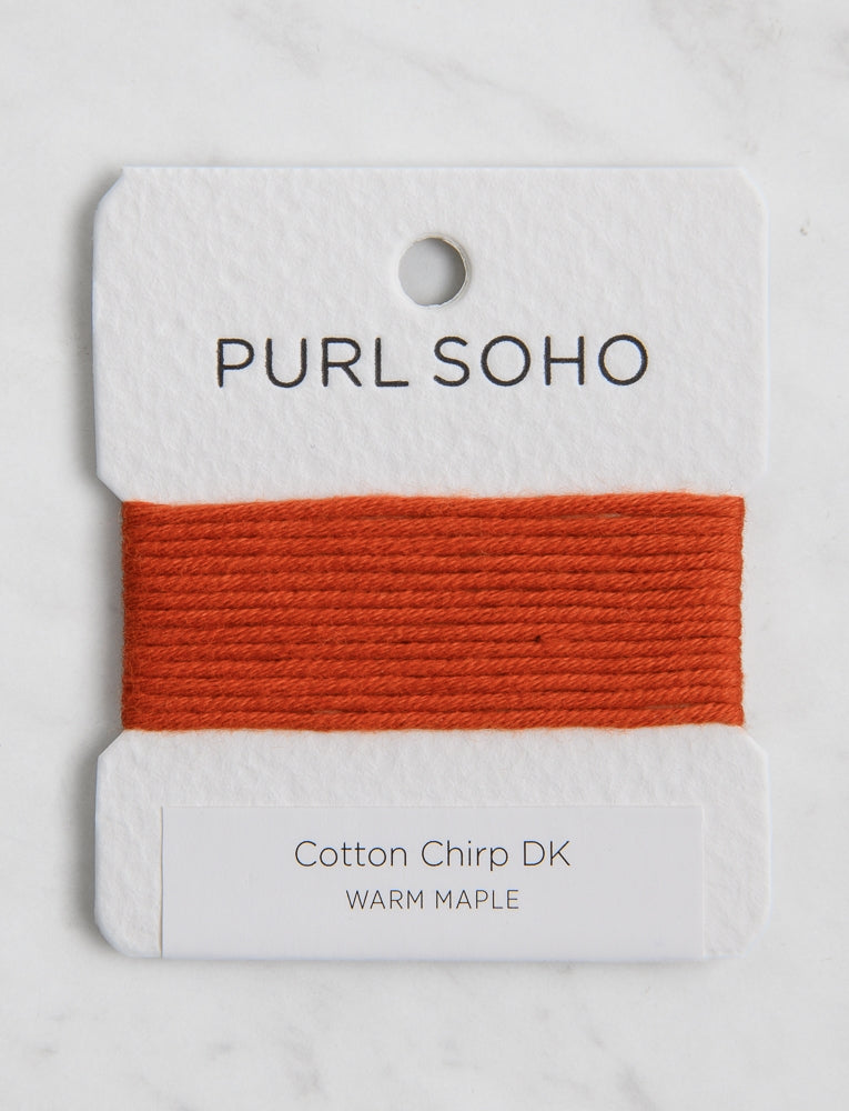 Cotton Chirp DK Color Cards, Warm Maple