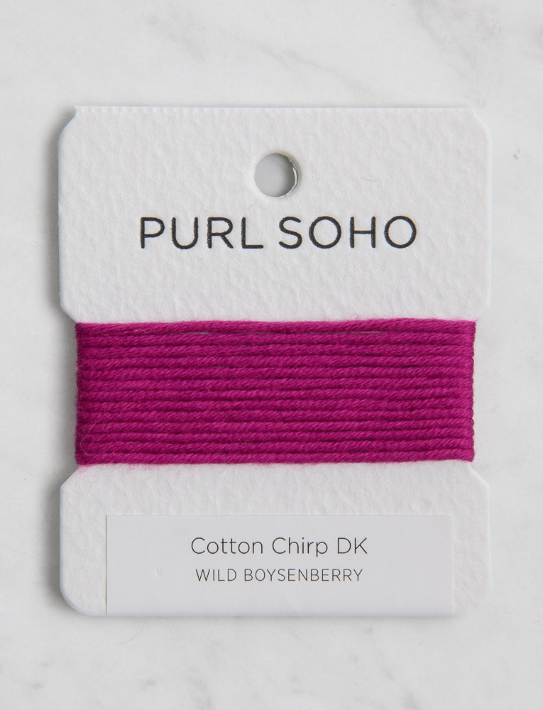 Cotton Chirp DK Color Cards, Wild Boysenberry