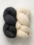 Keyhole Scarf Kit, Charcoal Onyx  + Heirloom White